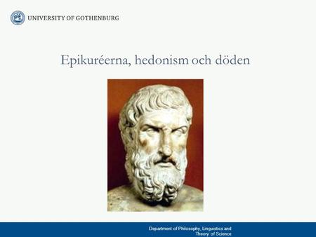 Epikuréerna, hedonism och döden