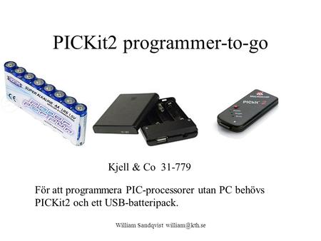 PICKit2 programmer-to-go