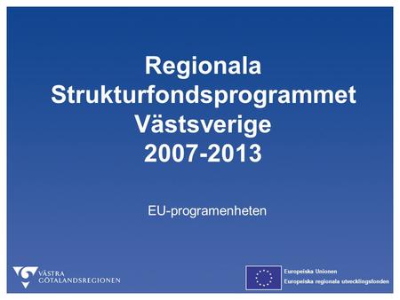 Regionala Strukturfondsprogrammet