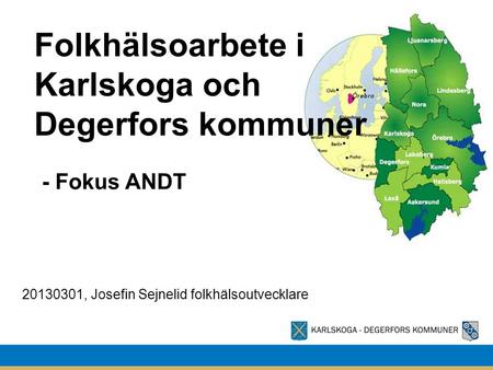 Folkhälsoarbete i Karlskoga och Degerfors kommuner