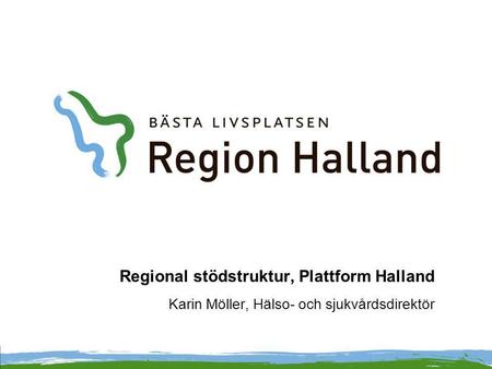Regional stödstruktur, Plattform Halland