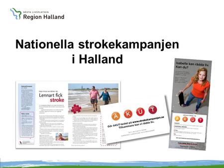 Nationella strokekampanjen i Halland