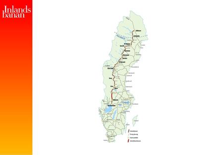 Inlandsbanan möjliggör en miljöeffektiv råvaruförsörjning Längs hela Inlandsbanans sträckning på 140 mil finns en tredjedel av Sveriges produktiva.