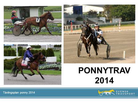 PONNYTRAV 2014 Tävlingsplan ponny 2014.