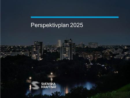 Perspektivplan 2025 DISPOSITION Energi- och klimatpolitiken