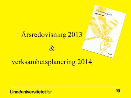 Årsredovisning 2013 & verksamhetsplanering 2014