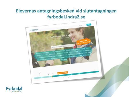 Elevernas antagningsbesked vid slutantagningen fyrbodal.indra2.se