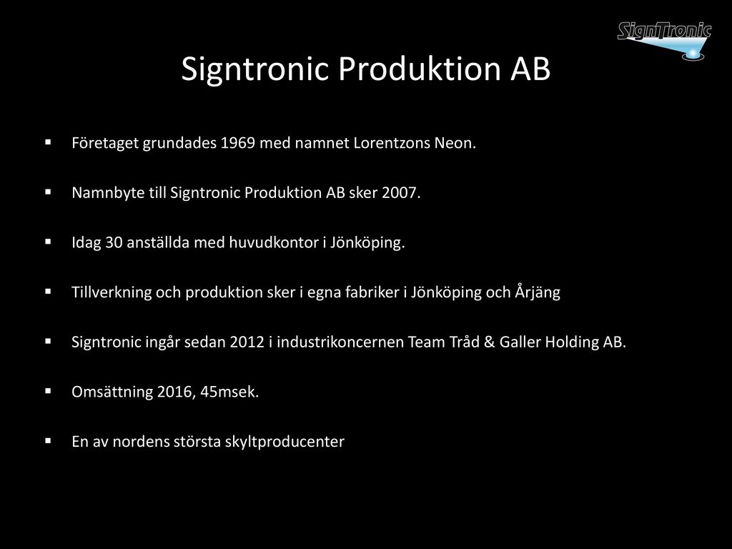 Signtronic Produktion AB