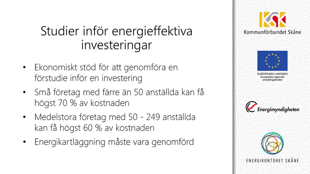 Studier inför energieffektiva investeringar