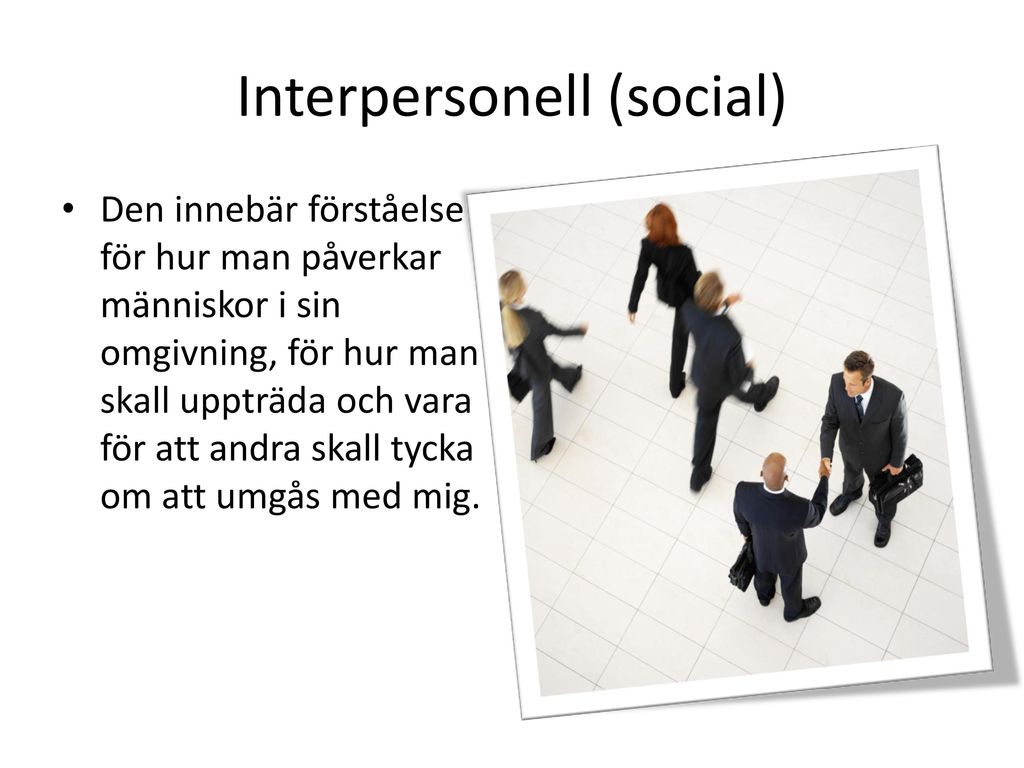 Interpersonell (social)
