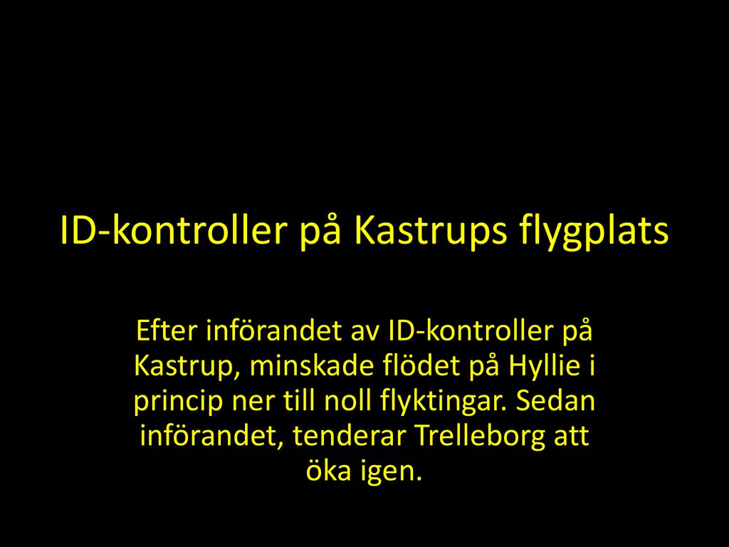 ID-kontroller på Kastrups flygplats