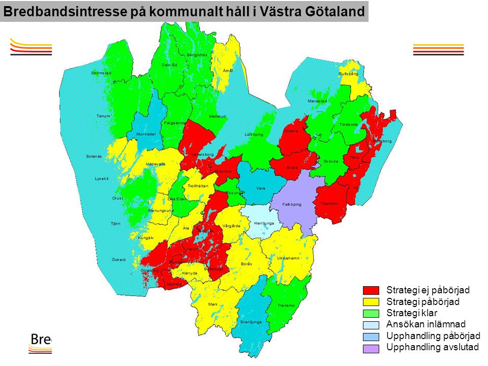 Bredbandsintresse på kommunalt håll i Västra Götaland