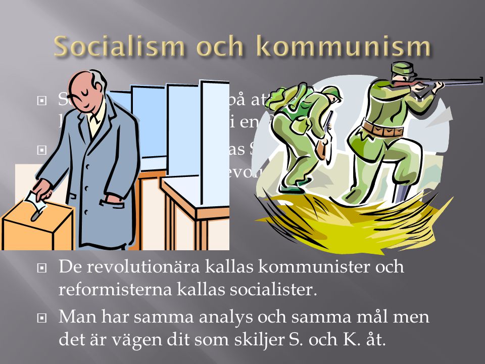Socialism och kommunism