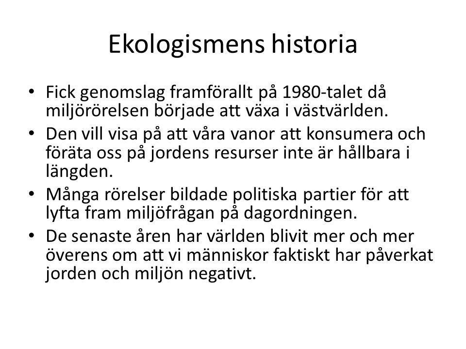 Ekologismens historia