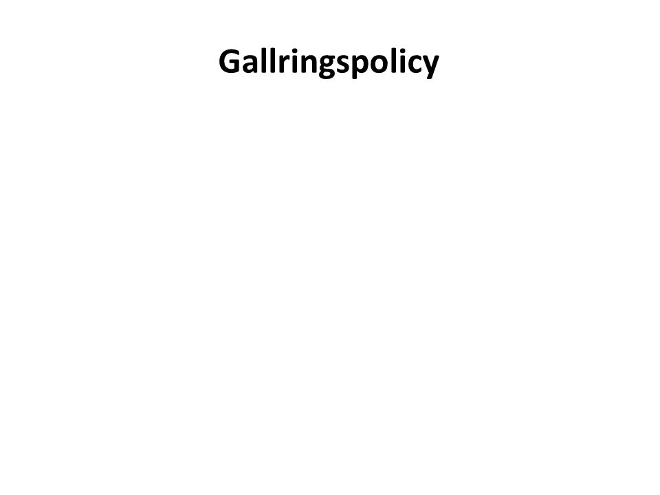 Gallringspolicy