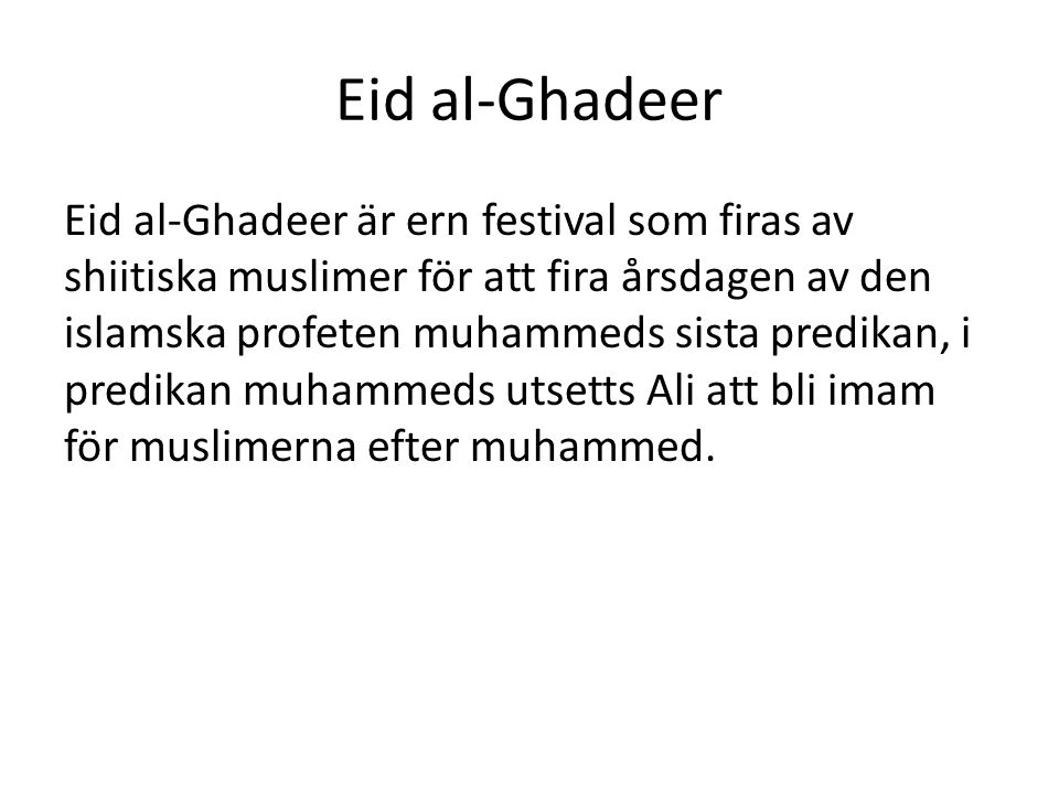 Eid al-Ghadeer