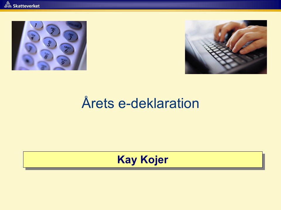 Årets e-deklaration Kay Kojer