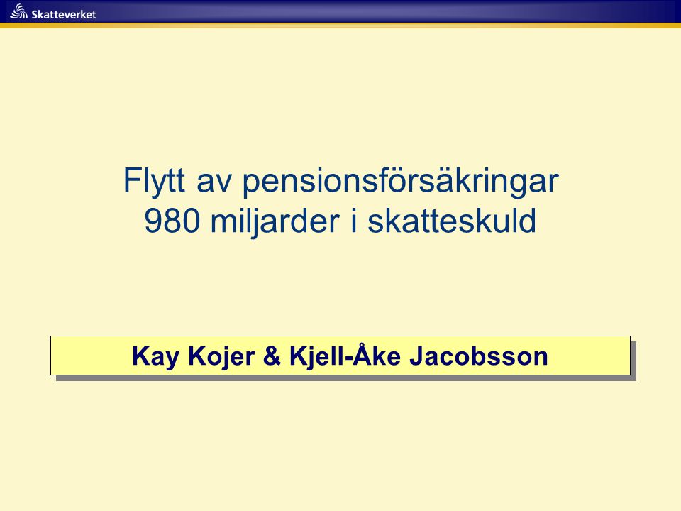 Kay Kojer & Kjell-Åke Jacobsson