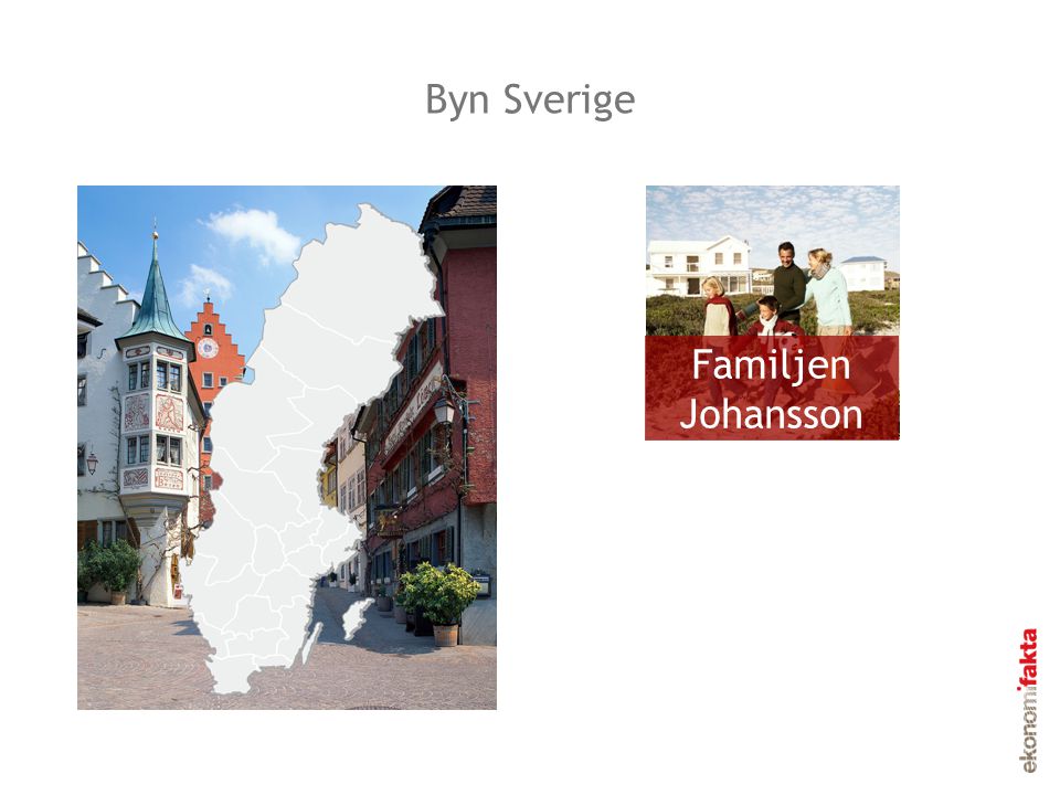 Byn Sverige Familjen Johansson