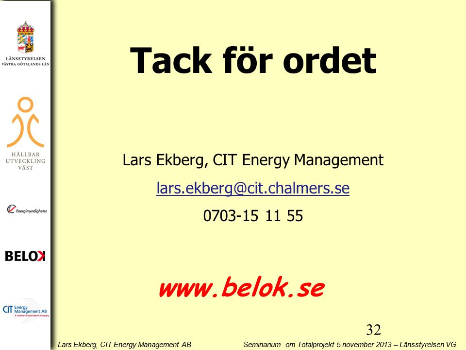 Lars Ekberg, CIT Energy Management