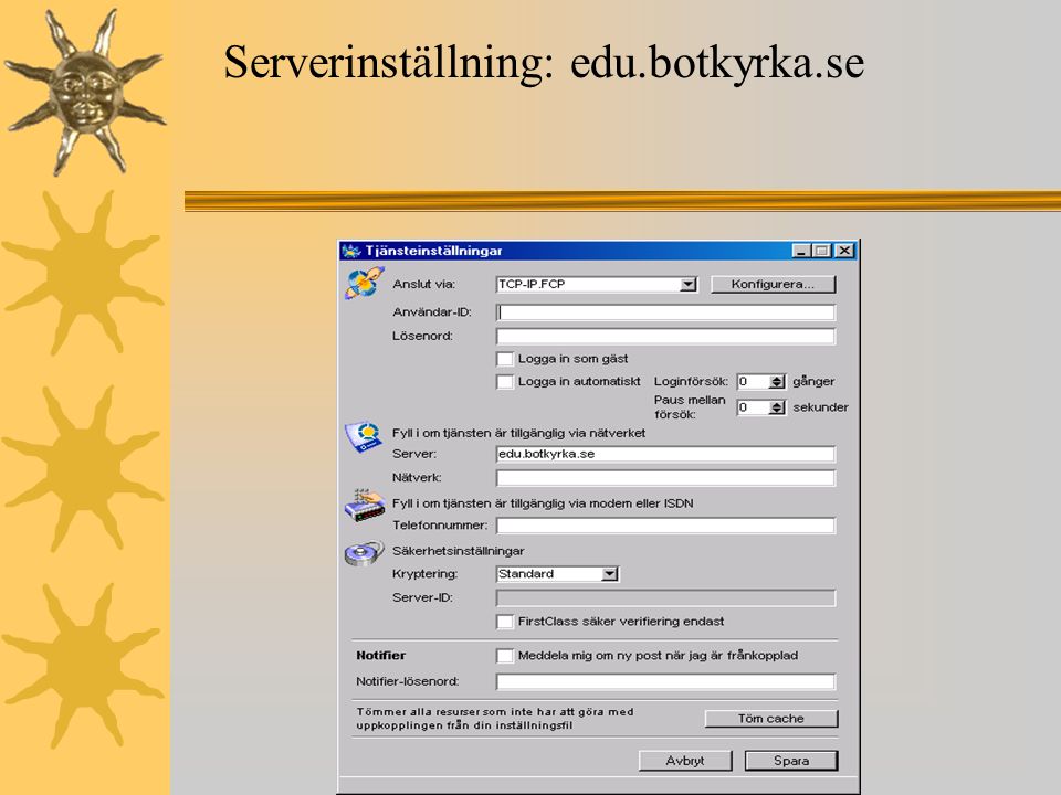Serverinställning: edu.botkyrka.se