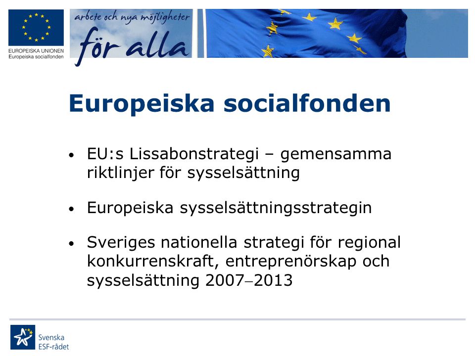 Europeiska socialfonden