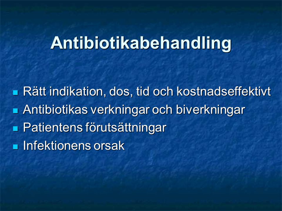Antibiotikabehandling
