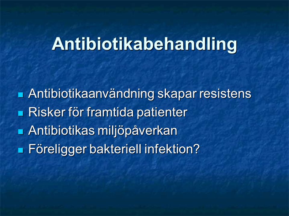 Antibiotikabehandling