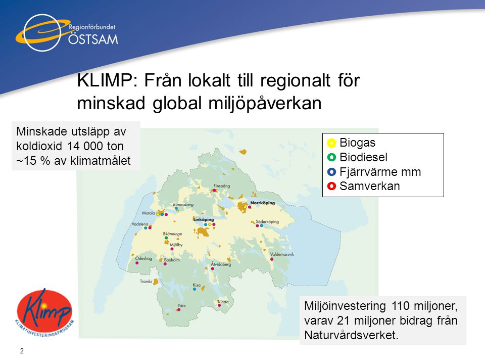 KLIMP: Från lokalt till regionalt för minskad global miljöpåverkan