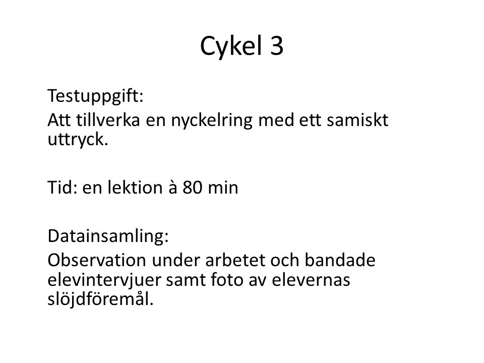 Cykel 3