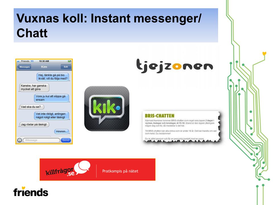 Vuxnas koll: Instant messenger/ Chatt