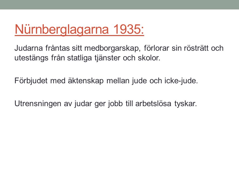 Nürnberglagarna 1935: