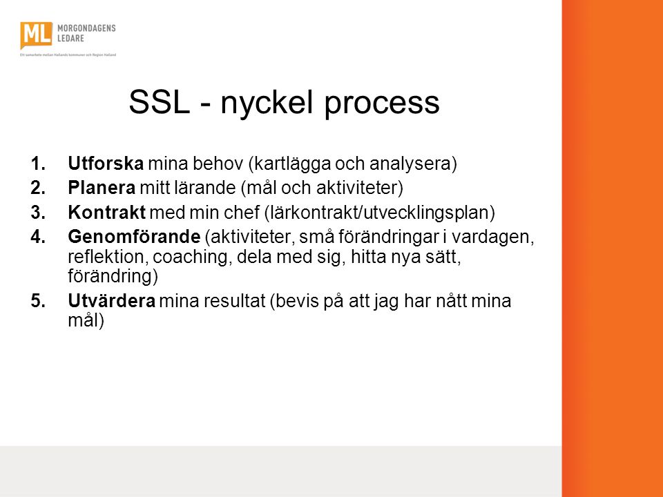SSL - nyckel process Utforska mina behov (kartlägga och analysera)