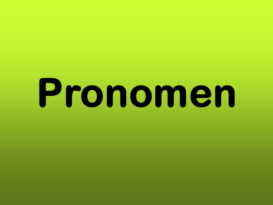 Pronomen