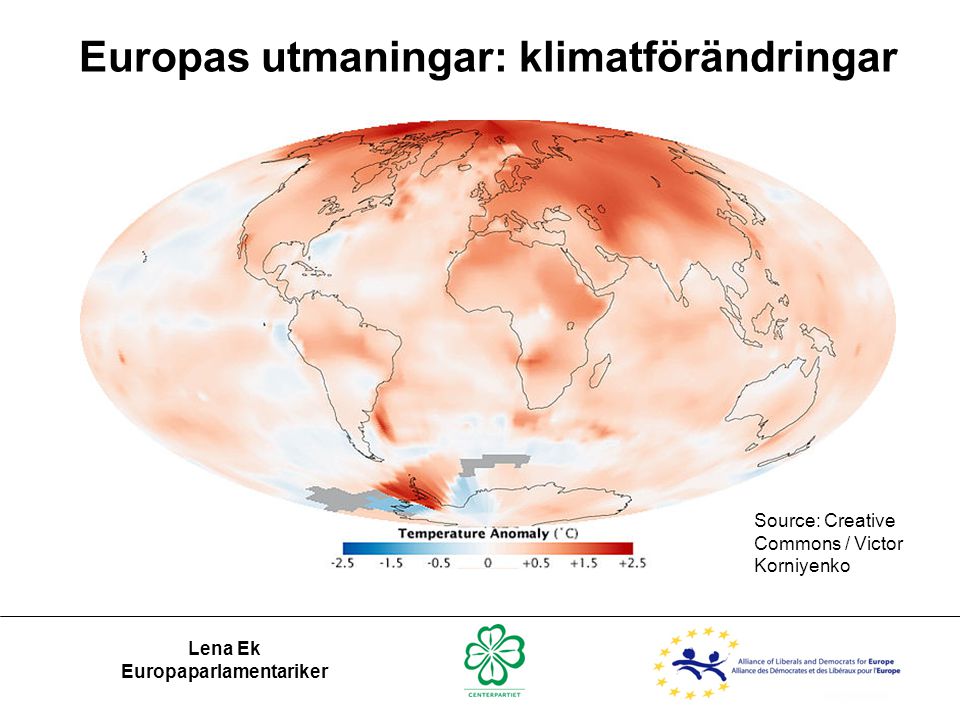 Europas utmaningar: klimatförändringar Europaparlamentariker