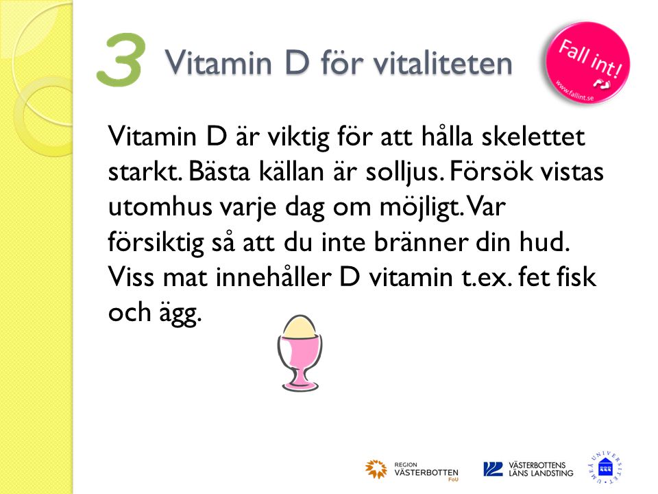 Vitamin D för vitaliteten