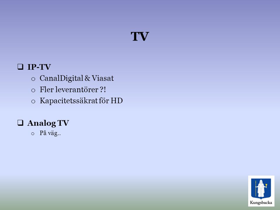 TV IP-TV CanalDigital & Viasat Fler leverantörer !