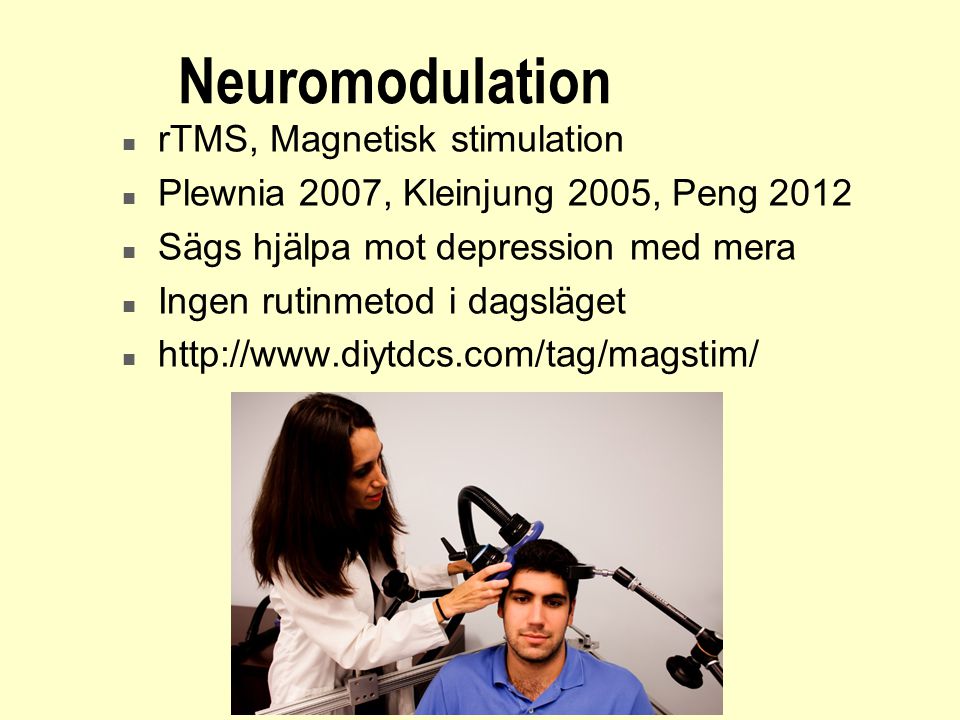 Neuromodulation rTMS, Magnetisk stimulation