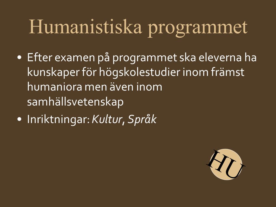 Humanistiska programmet