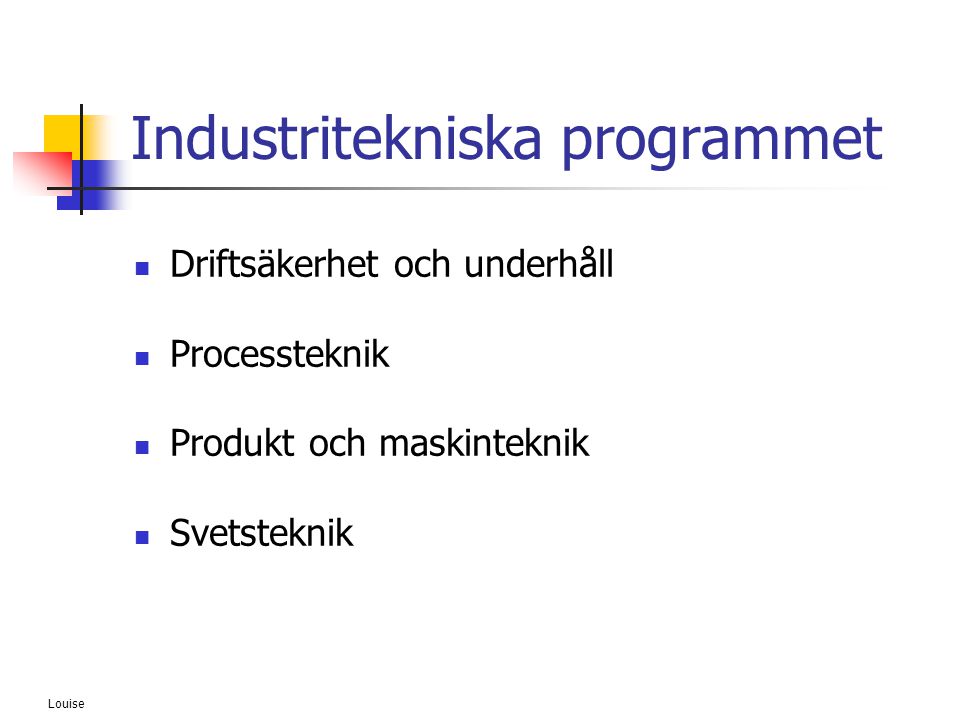 Industritekniska programmet