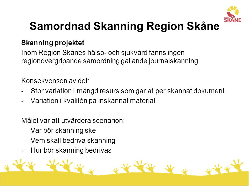 Samordnad Skanning Region Skåne