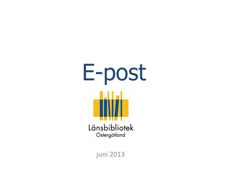 E-post juni 2013