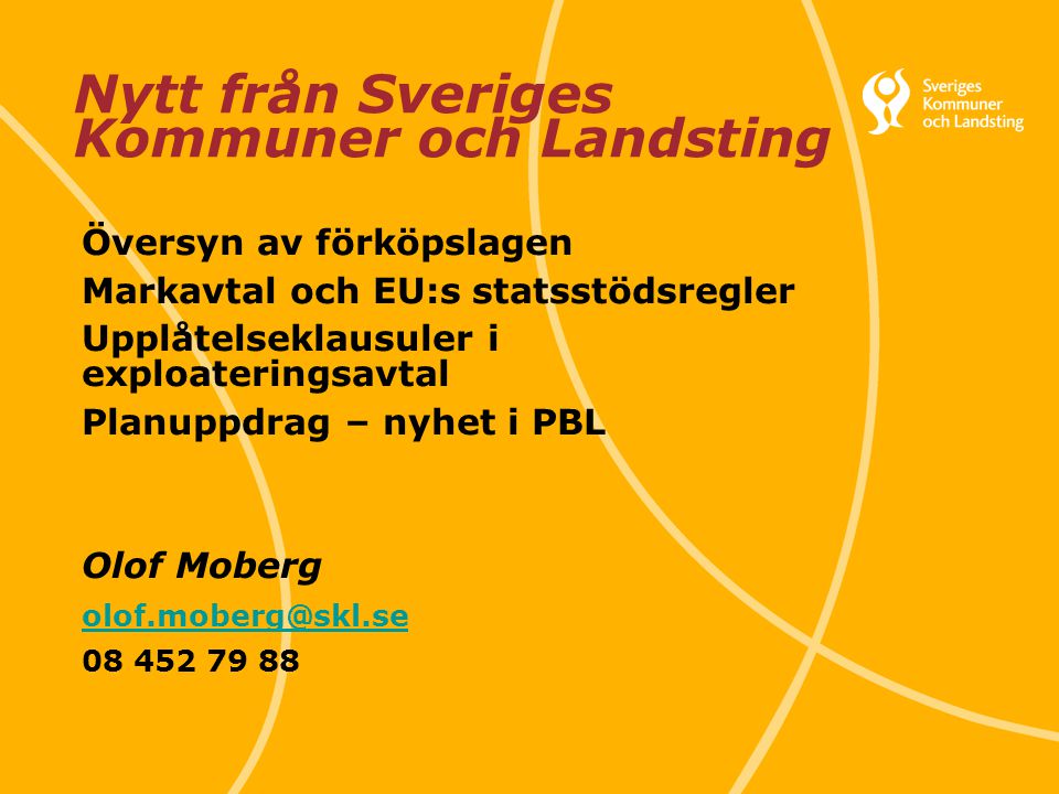 Nytt från Sveriges Kommuner och Landsting