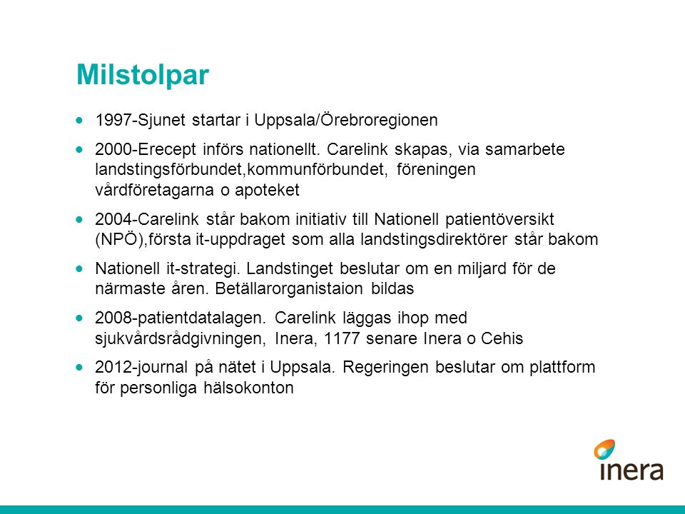 Milstolpar 1997-Sjunet startar i Uppsala/Örebroregionen