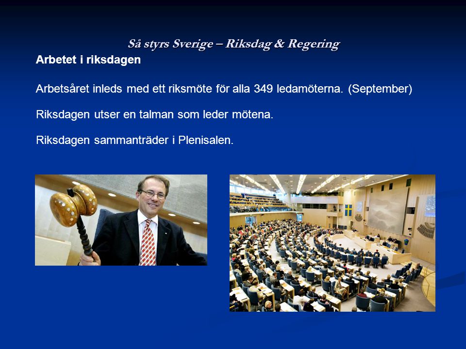 Så styrs Sverige – Riksdag & Regering