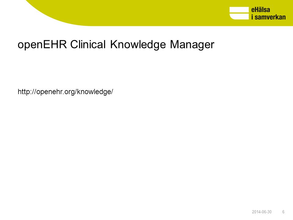 openEHR Clinical Knowledge Manager