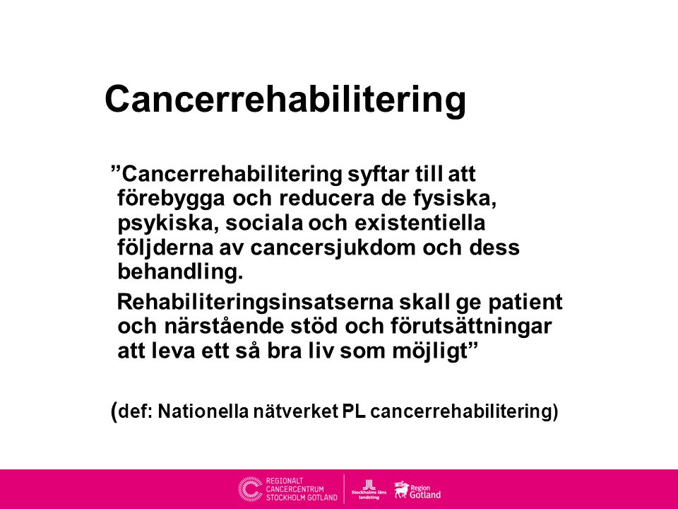 Cancerrehabilitering