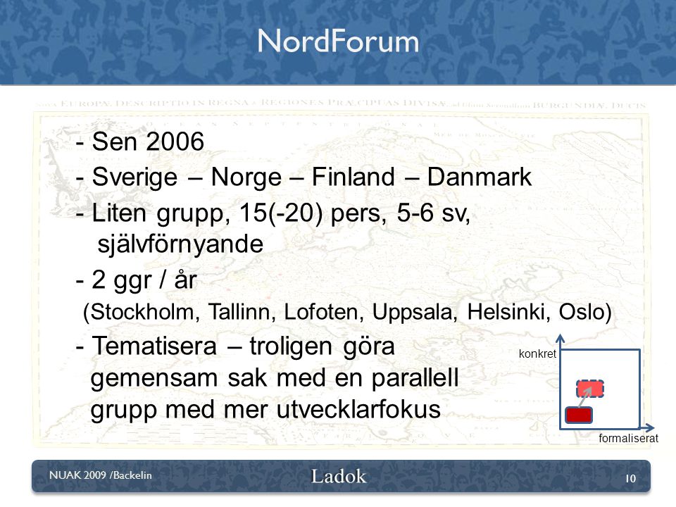 NordForum Sen 2006 Sverige – Norge – Finland – Danmark