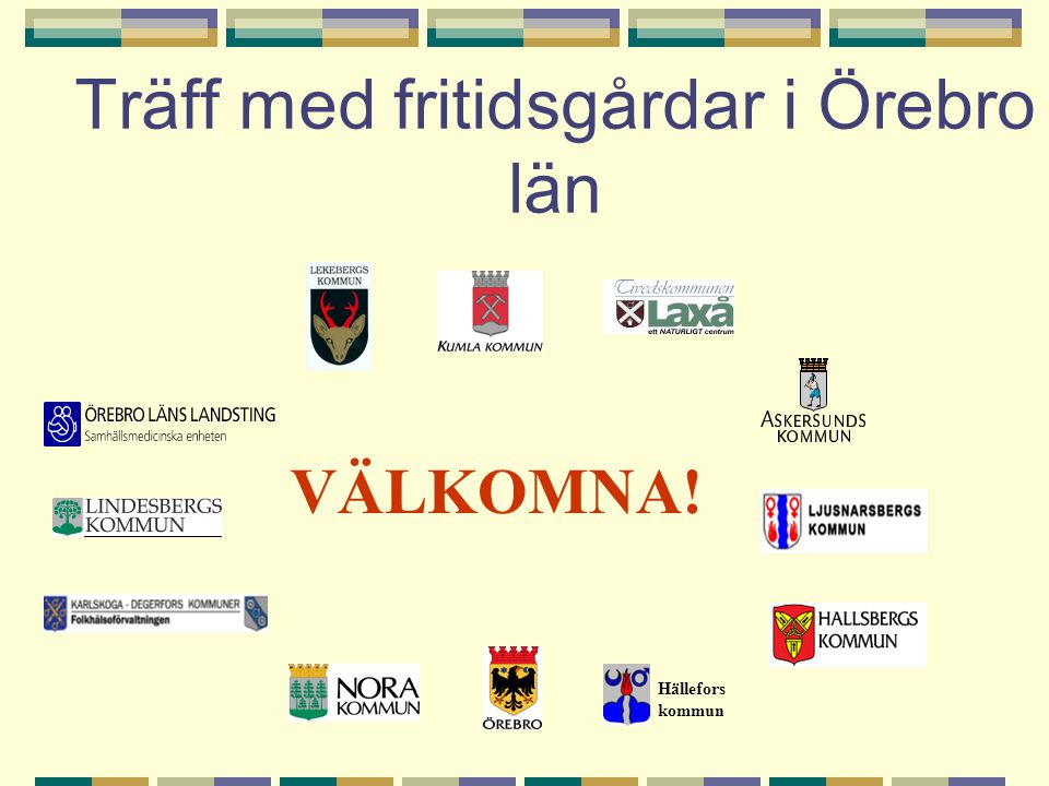 Träff med fritidsgårdar i Örebro län