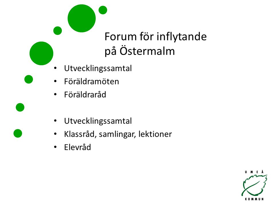 Forum för inflytande på Östermalm